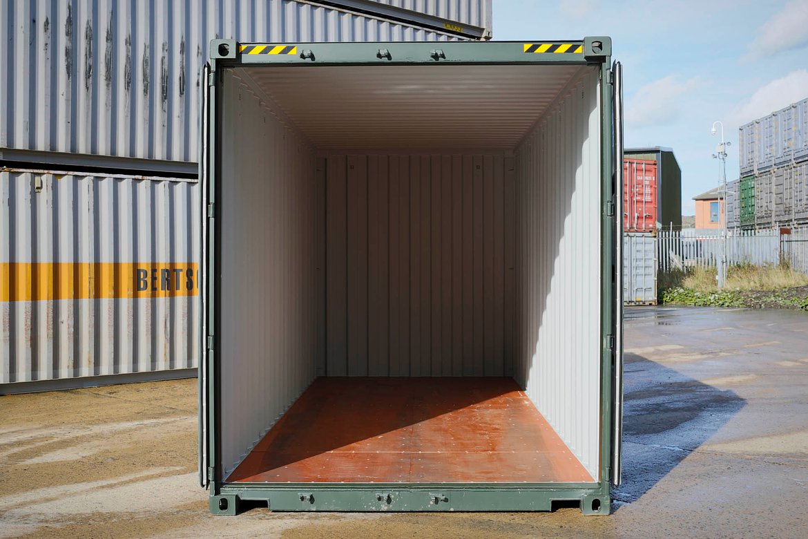 20ft green high cube 2