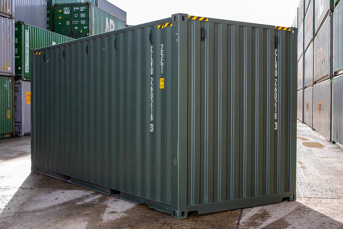 20ft green high cube 3
